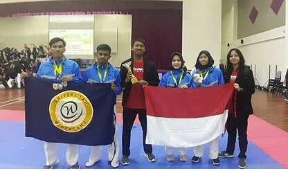 Tim Taekwondo Universitas Widyatama berhasil meraih Juara umum ke 3 UiTM Championship