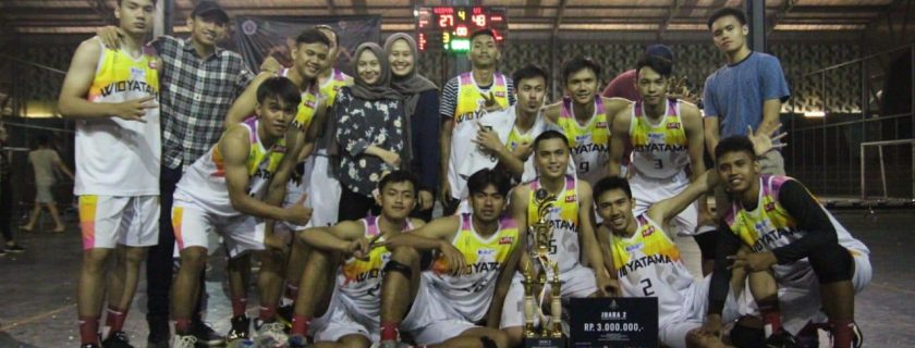 Tim Basket Putra Widyatama meraih Juara di Basketball Gunadharma Cup