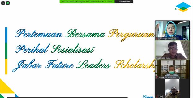 Sosialisasi Beasiswa Jabar Future Leaders Scholarship Tahun 2020/2021
