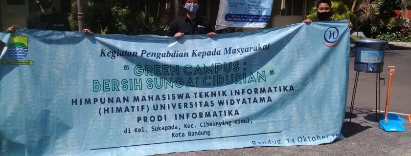 Pengabdian kepada Masyarakat Prodi Teknik Informatika “Green Campus: Bersih Sungai Cidurian” – 24 Oktober 2020