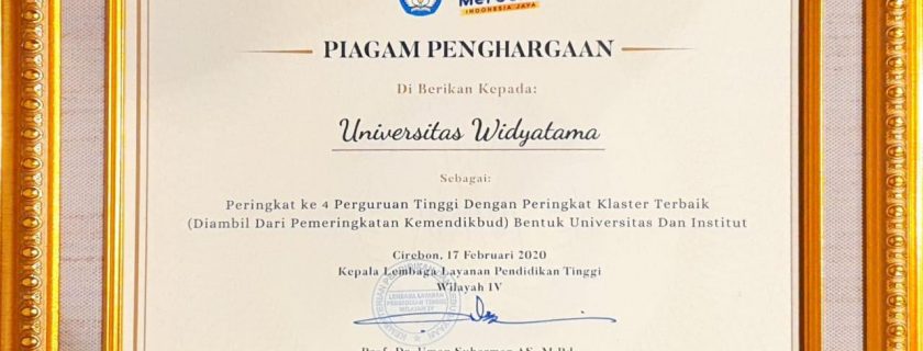Universitas Widyatama Kembali Mendapatkan Penghargaan Sebagai Kampus Terbaik Di Jawa Barat