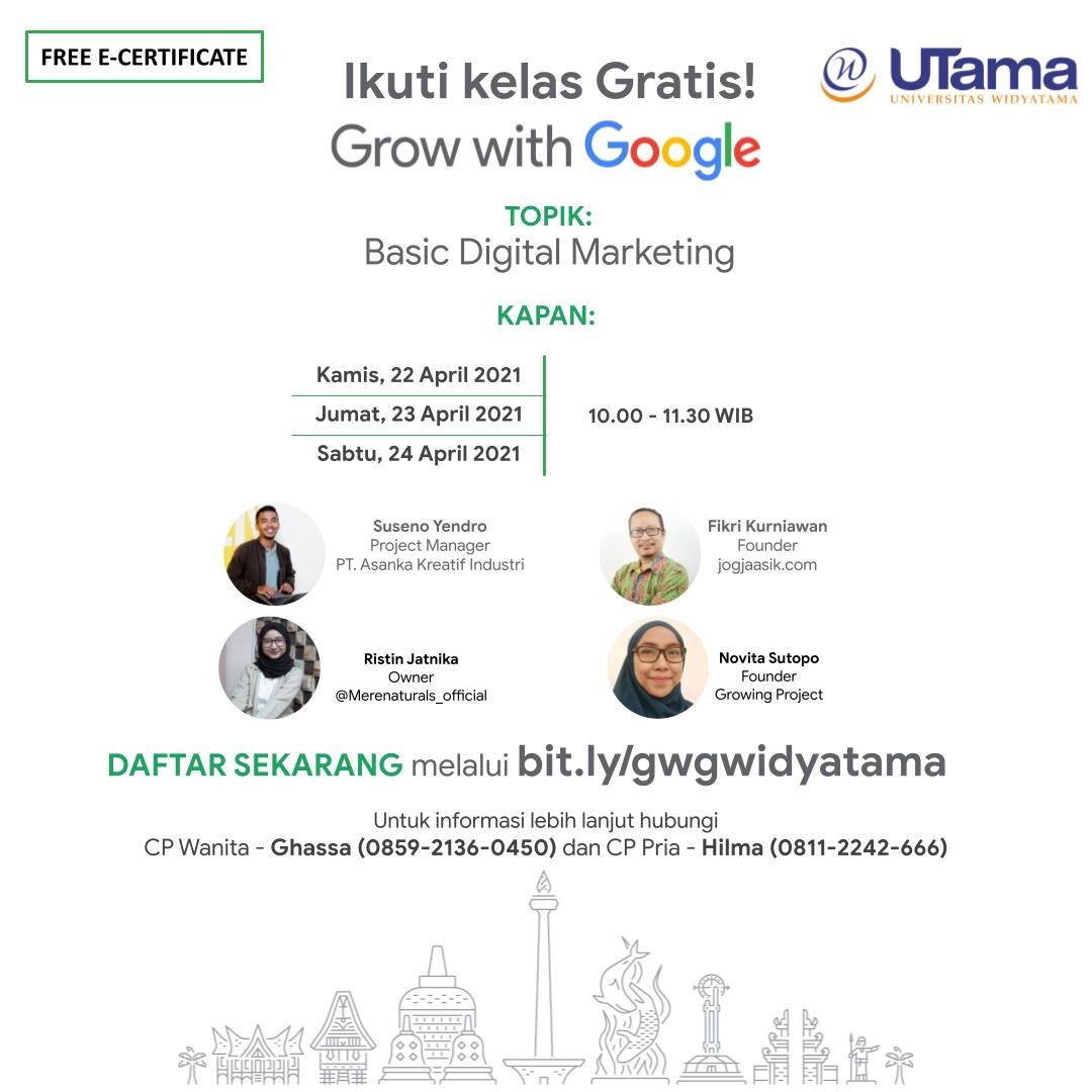 Pelatihan Bersama Google - Kemahasiswaan