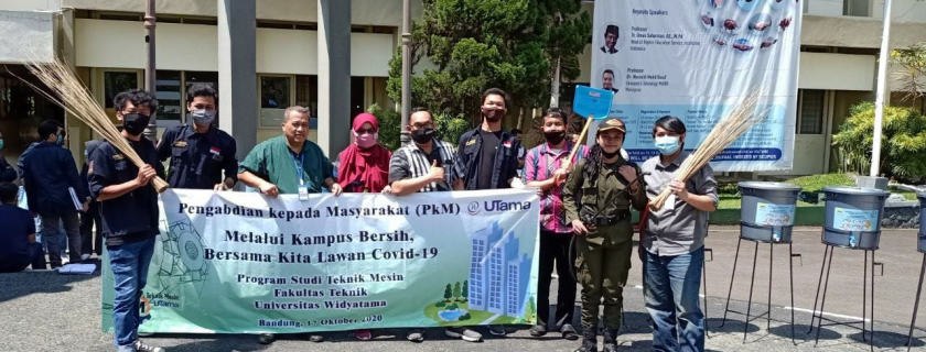 Kolaborasi Teknik Mesin, Teknik Sipil dan Sistem Informasi Melawan Covid 19